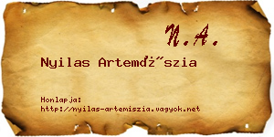 Nyilas Artemíszia névjegykártya